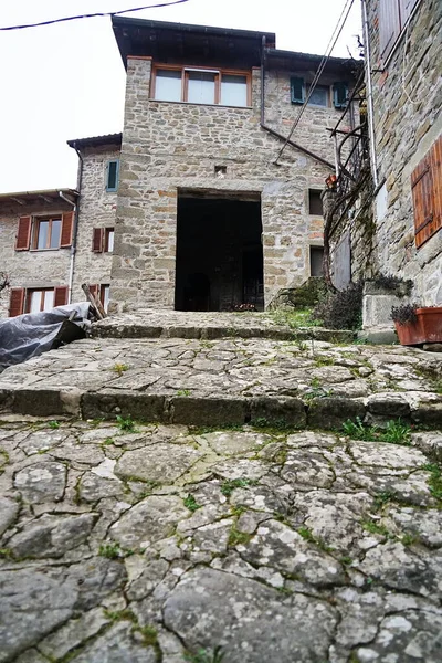 Scorcio Dell Antico Borgo Medievale Raggiolo Toscana Italia — Foto Stock