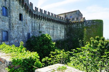 Malaspina Kalesi Fosdinovo, Toskana, İtalya