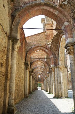 Interior of the Abbey of San Galgano, Tuscany, Italy