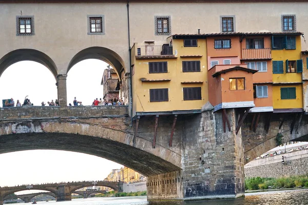 Ponte Vecchio Nun Detayları Floransa Tuscany Talya Daki Arno Nehri — Stok fotoğraf