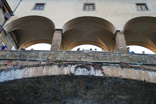 Ponte Vecchio Nun Detayları Floransa Tuscany Talya Daki Arno Nehri — Stok fotoğraf
