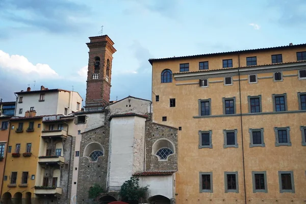 Paläste Und Kirche San Jacopo Sopr Arno Arno Florenz Toskana — Stockfoto