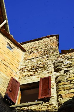 Ortaçağ 'ın eski Anghiari, Toskana, İtalya' sına bir göz atalım.