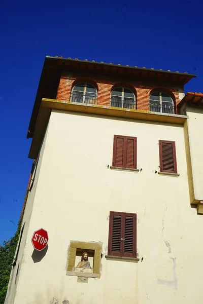 Башня Дома Ангиари Тоскана Италия — стоковое фото