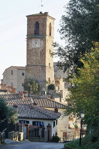 Campano Clock Tower Anghiari Tuscany Italy — Stock Photo, Image