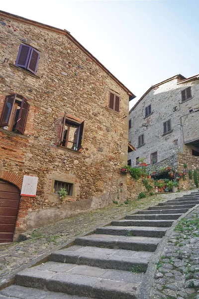 Glimpse Medieval Old City Anghiari Tuscany Italy — стокове фото