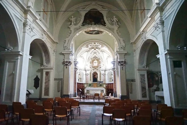 Interior Iglesia Parroquial San Bartolomeo Casco Antiguo Medieval Anghiari Toscana —  Fotos de Stock