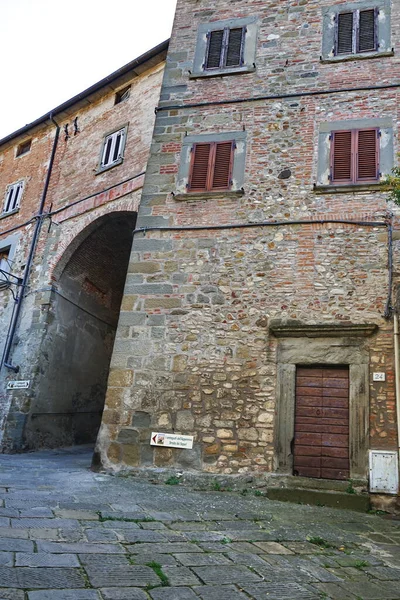 Vista Del Casco Antiguo Medieval Anghiari Toscana Italia — Foto de Stock