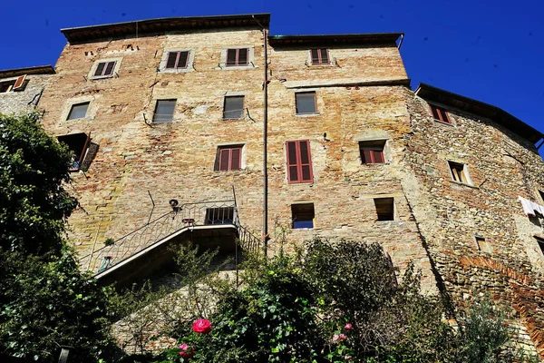 Palazzi Nel Centro Storico Medievale Anghiari Toscana Italia — Foto Stock