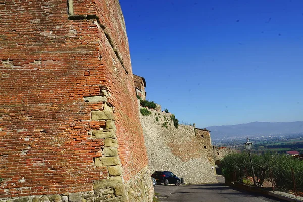 Εξωτερικό Του Προμαχώνα Του Vicario Στο Anghiari Τοσκάνη Ιταλία — Φωτογραφία Αρχείου