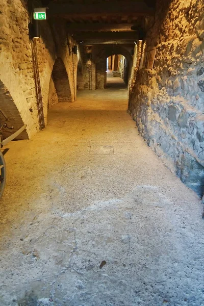 Promenade Patrouille Dans Ancien Village Médiéval Anghiari Toscane Italie — Photo