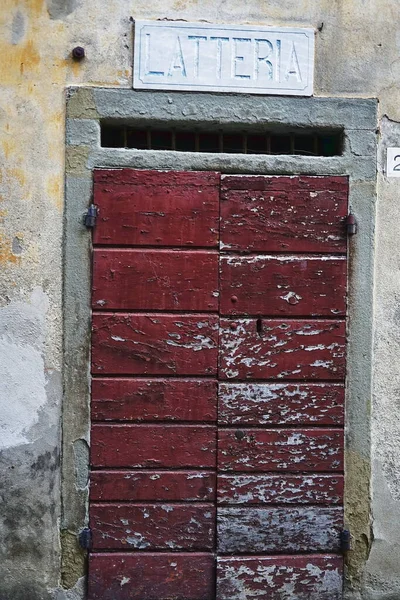 Altes Tor Einer Käserei Alten Dorf Anghiari Toskana Italien — Stockfoto