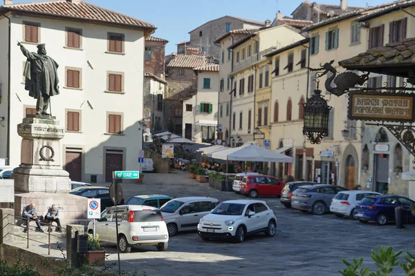 Anghiari トスカーナ州 イタリアのジュゼッペ ガリバルディへの記念碑 — ストック写真