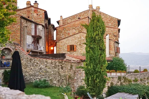 Glimpse Medieval Old Town Anghiari Τοσκάνη Ιταλία — Φωτογραφία Αρχείου