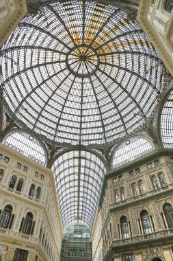 Napoli, Campania, İtalya 'daki Umberto I Galerisi Kubbesi