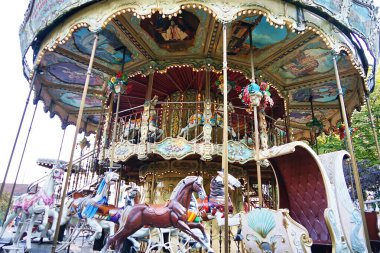 Fransa 'da, Paris' teki Kutsal Yürek Bazilikası 'nın merdiveninin tabanındaki atlı karınca.