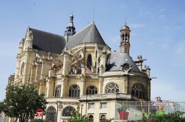 Church of Saint-Eustache in Paris France clipart