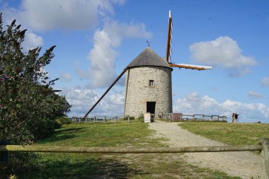 Moidrey Windmill in Normandy, France clipart