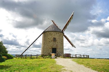 Moidrey Windmill in Normandy, France clipart