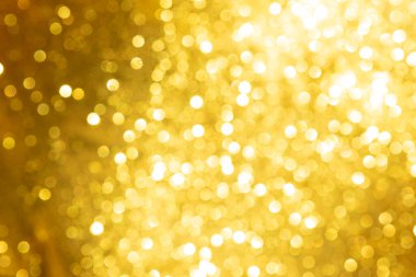 Altın rengi soyut bulanık Bokeh şenlik arkaplanı