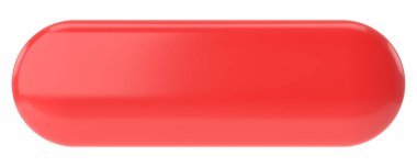 Üç boyutlu düğme. 3B illüstrasyon.