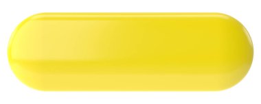 Üç boyutlu düğme. 3B illüstrasyon.