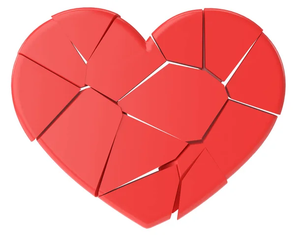 Corazón Roto Con Corazón Roto Lovelorn Ilustración — Foto de Stock