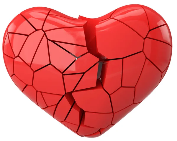 Corazón Roto Con Corazón Roto Lovelorn Ilustración — Foto de Stock