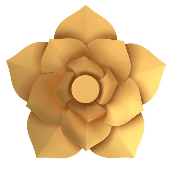 Золота Квітка Квітка Ілюстрація — стокове фото