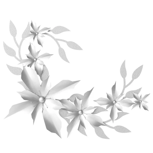 Срібна Квітка Квітка Ілюстрація — стокове фото