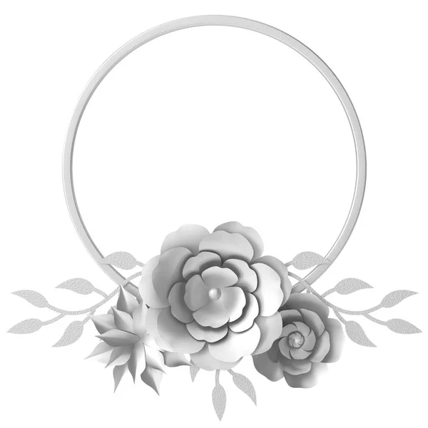 Srebrny Kwiat Kwiat Ilustracja — Zdjęcie stockowe