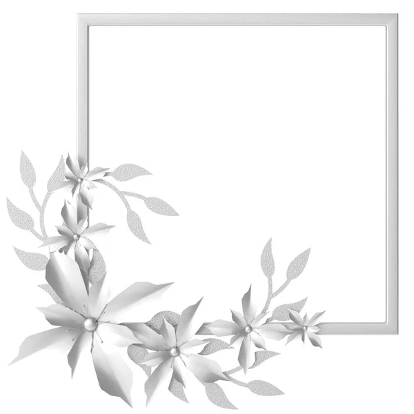 Bunga Perak Bunga Ilustrasi — Stok Foto