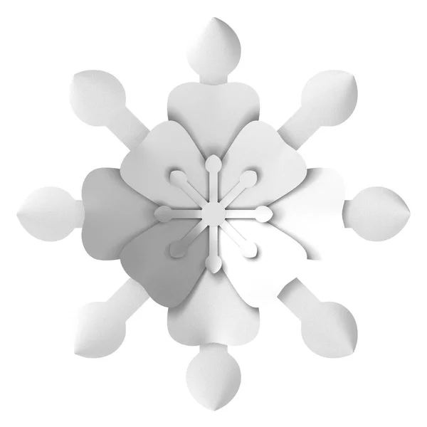 Srebrny Kwiat Kwiat Ilustracja — Zdjęcie stockowe