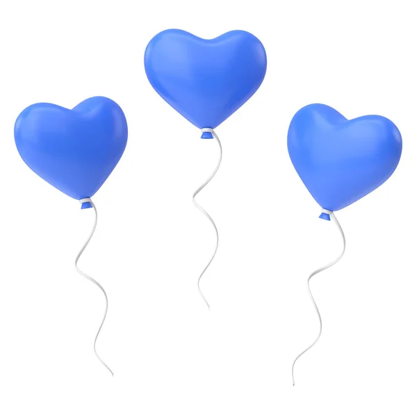 Srdeční Balón Valentýnská Dekorace Ilustrace — Stock fotografie