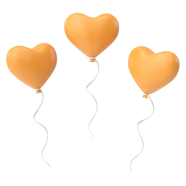 Hjärtballong Alla Hjärtans Dag Kort Dekoration Illustration — Stockfoto