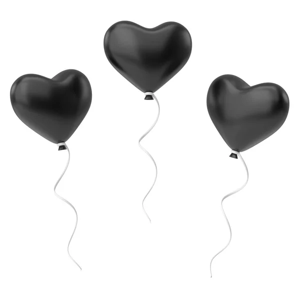 Hjärtballong Alla Hjärtans Dag Kort Dekoration Illustration — Stockfoto