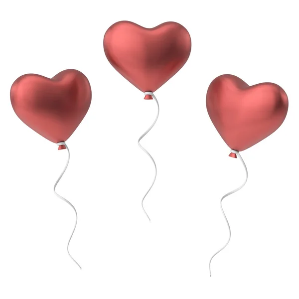Globo Cardíaco Decoración Tarjetas Valentine Ilustración — Foto de Stock