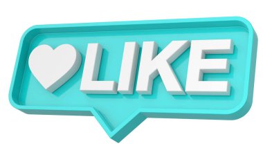 3D, ikon gibi. Üç boyutlu simge. 3B illüstrasyon.