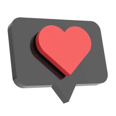 İkon gibi. Üç boyutlu simge. 3B illüstrasyon.