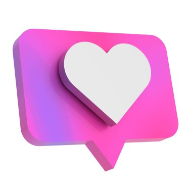 İkon gibi. Üç boyutlu simge. 3B illüstrasyon.