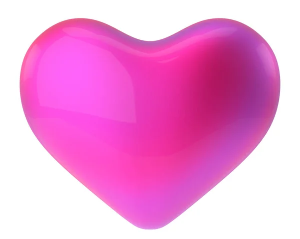 Boyutlu Kalp Sevgililer Günü Kartı Dekorasyonu Illüstrasyon — Stok fotoğraf
