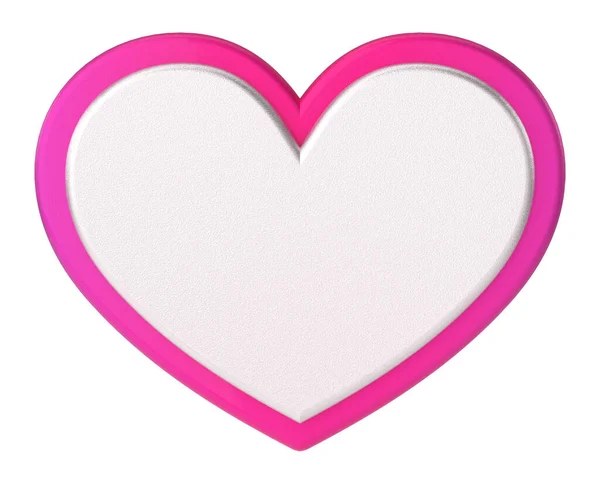 Τρισδιάστατη Καρδιά Φούσκα Λόγου Γραμματοκιβώτιο Απεικόνιση — Φωτογραφία Αρχείου