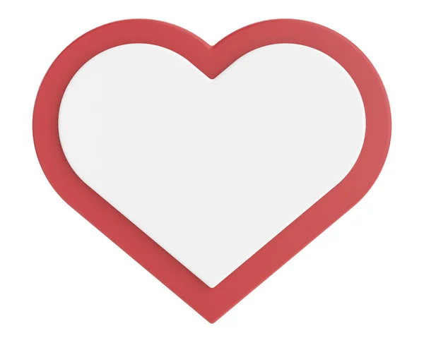 Biglietto San Valentino Cornice Cardiaca Illustrazione — Foto Stock