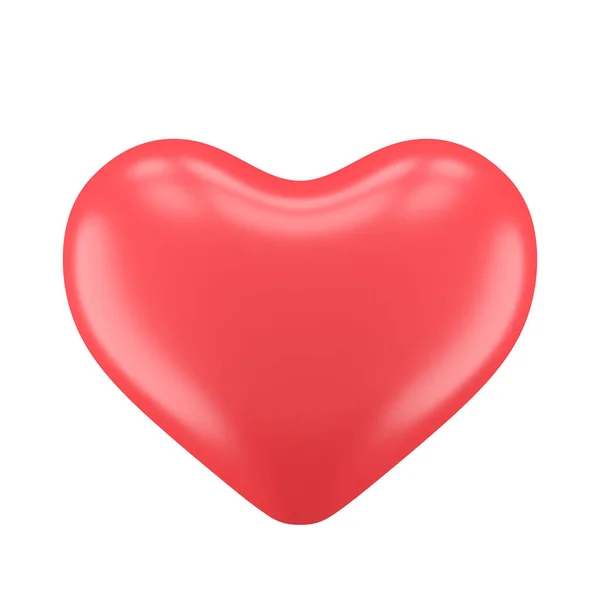 Τρισδιάστατη Καρδιά Κόκκινη Καρδιά Στοιχείο — Φωτογραφία Αρχείου