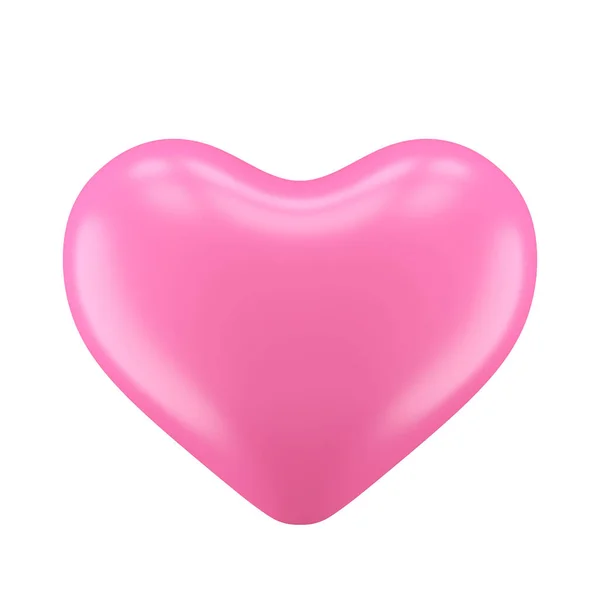 Τρισδιάστατη Καρδιά Ροζ Καρδιά Στοιχείο Απεικόνιση — Φωτογραφία Αρχείου
