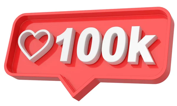 Yüz Bin Beğeni 100 000 Beğeni Kon Gibi Illüstrasyon — Stok fotoğraf