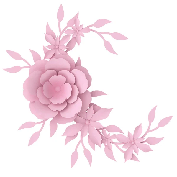 Квітка Паперова Квітка Ілюстрація — стокове фото