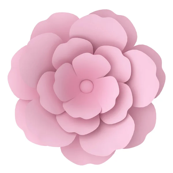 3D花 紙の花 3Dイラスト — ストック写真