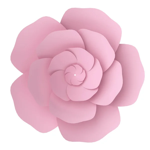 3D花 紙の花 3Dイラスト — ストック写真