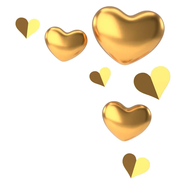 Σχήμα Καρδιάς Βαλεντίνος Διακόσμηση Απεικόνιση — Φωτογραφία Αρχείου